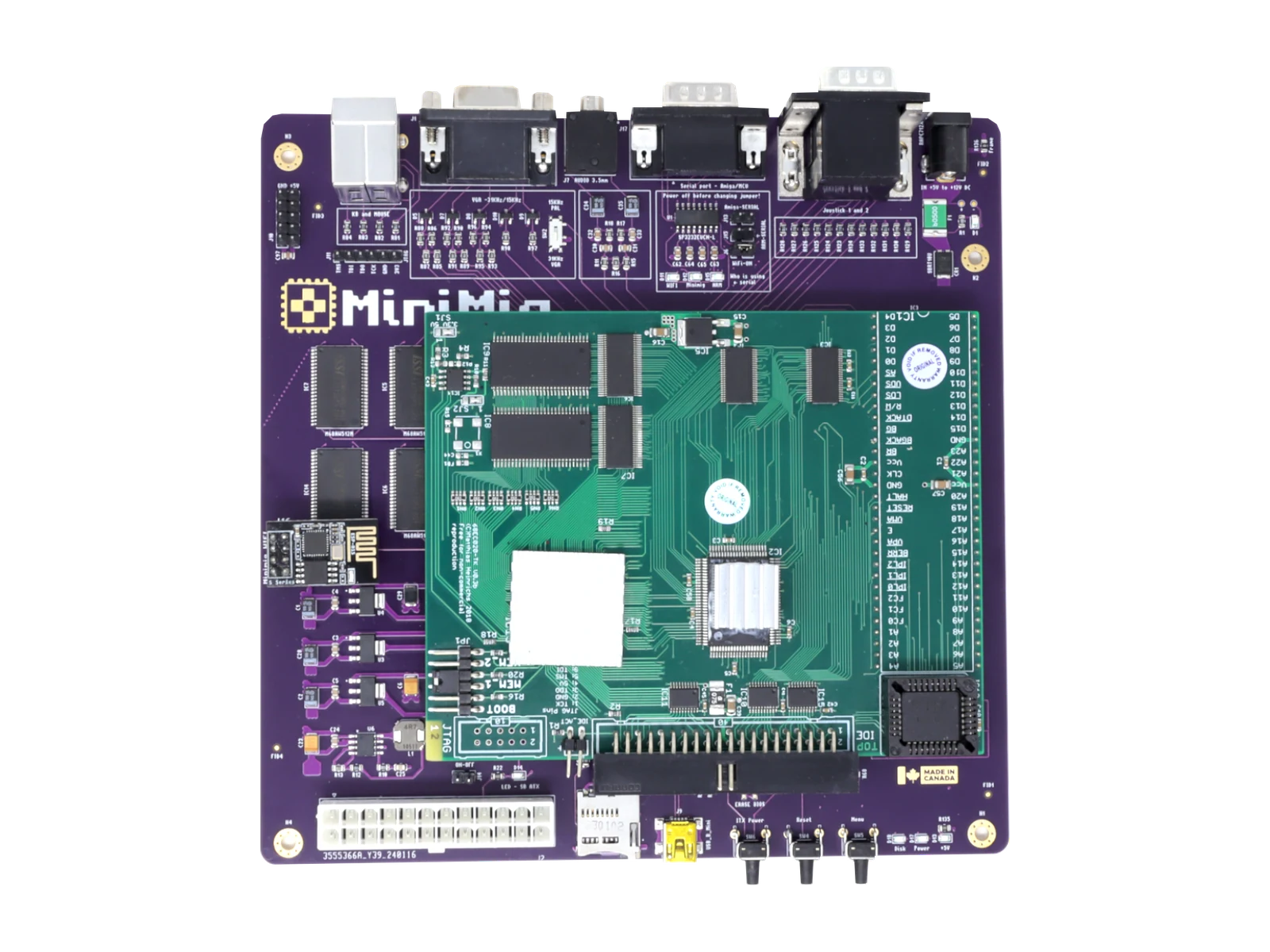 Minimig v1.98itx 6MB (Purple ENIG), CPU MC68SEC000 – MiniMig