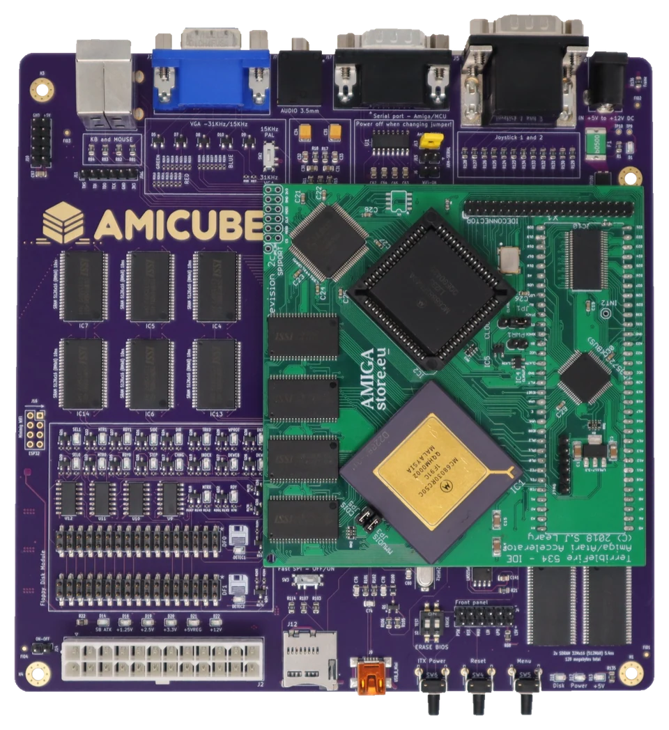 AmiCube with a TF534 / 68030