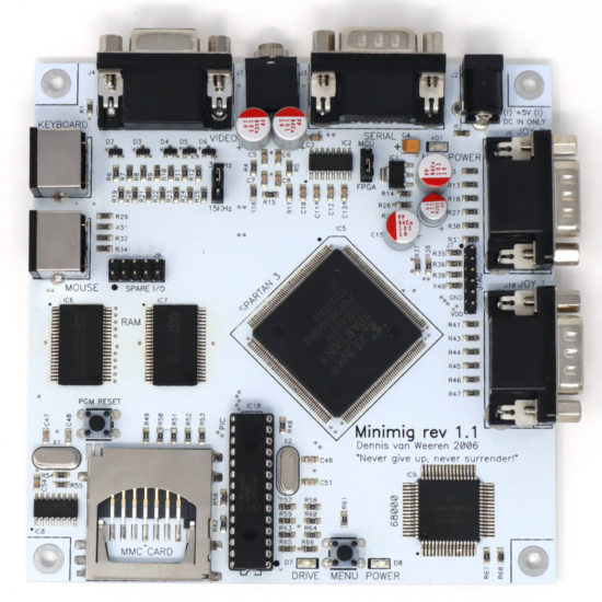 Minimig v1.1 2MB White, CPU MC68SEC000