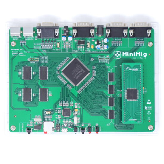 Minimig v1.81 (Green), CPU MC68SEC000, Acrylic case