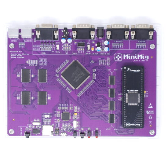 Minimig v1.81 (Purple), CPU MC68SEC000, Acrylic case