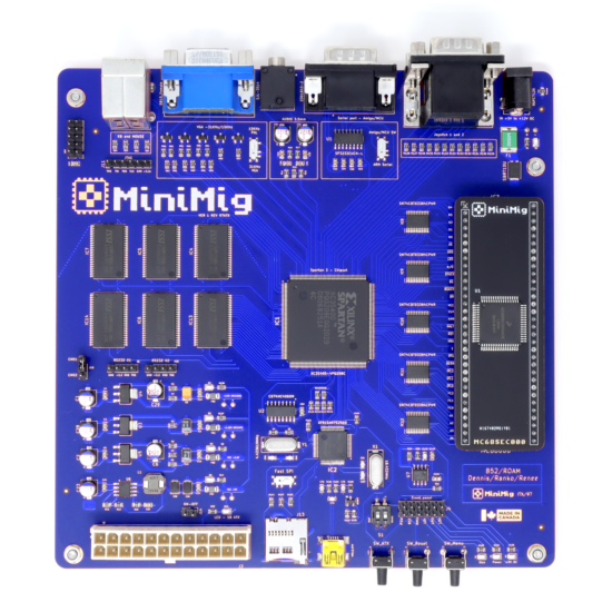 Minimig v1.97itx 6MB (Blue ENIG), CPU MC68SEC000