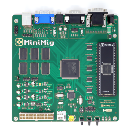 Minimig v1.97itx 6MB (Green ENIG), CPU MC68SEC000