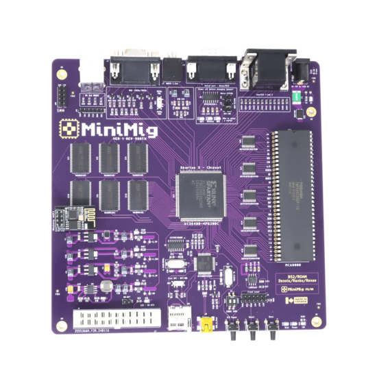 Minimig v1.98itx 6MB (ENIG), CPU MC68SEC000 with the original case (anodized aluminum) - Image 3