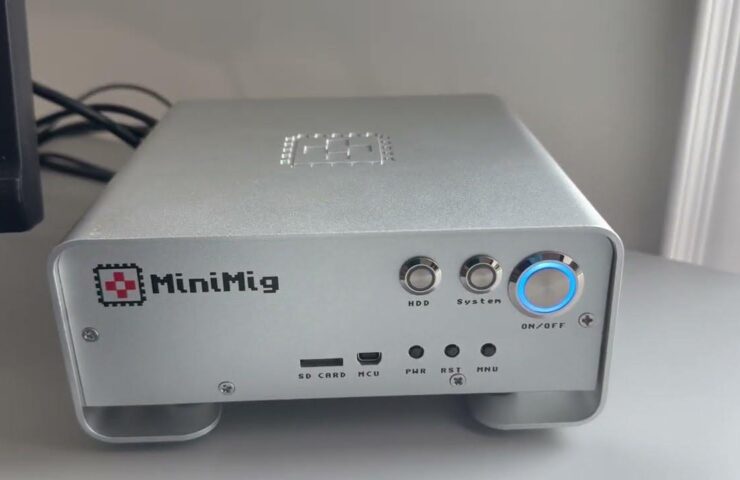 Minimig menu - F12 Menu - AMiCube YouTube snapshot