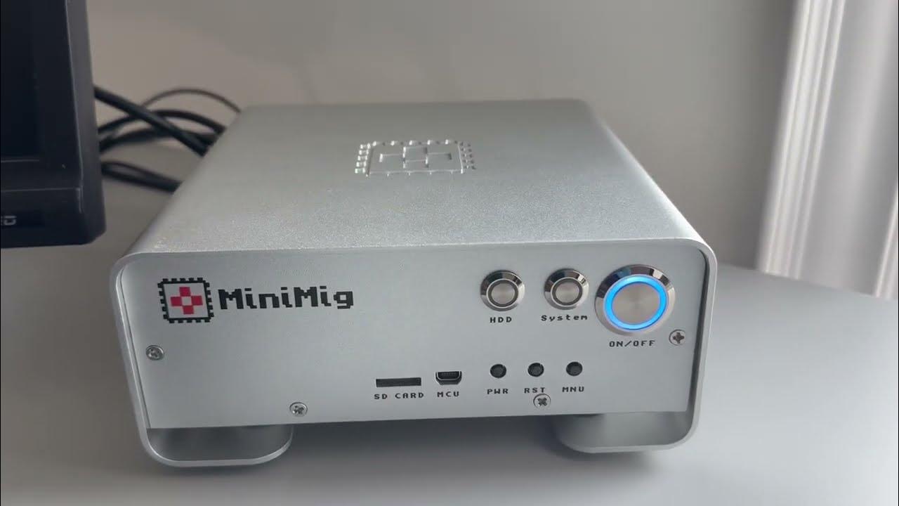 Minimig menu - F12 Menu - AMiCube YouTube snapshot