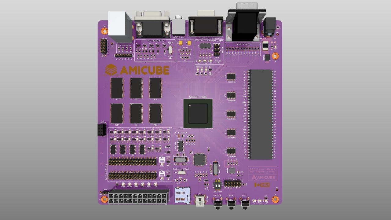 AmiCube V1.1 PCB Unveiled! Retro Tech Gets a Tasty Upgrade! ️ - AMiCube YouTube snapshot