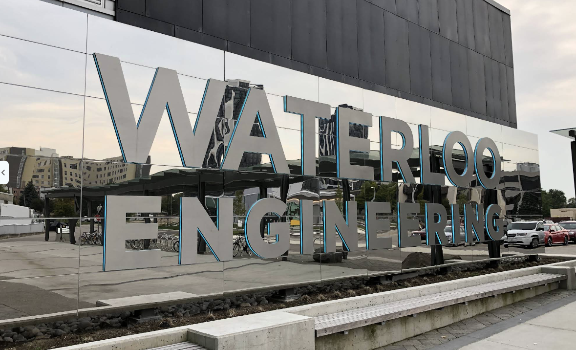 Waterloo Engineering sign at the University of Waterloo